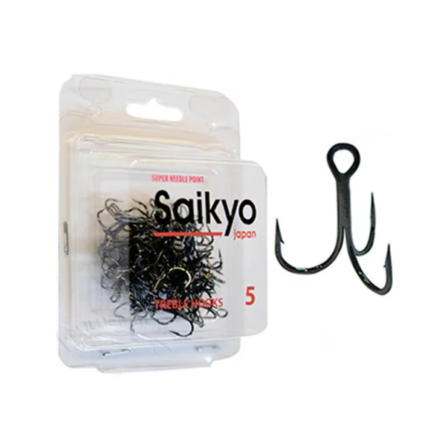 Крючки Saikyo тройник №5 BLN, (50шт). Фото №1