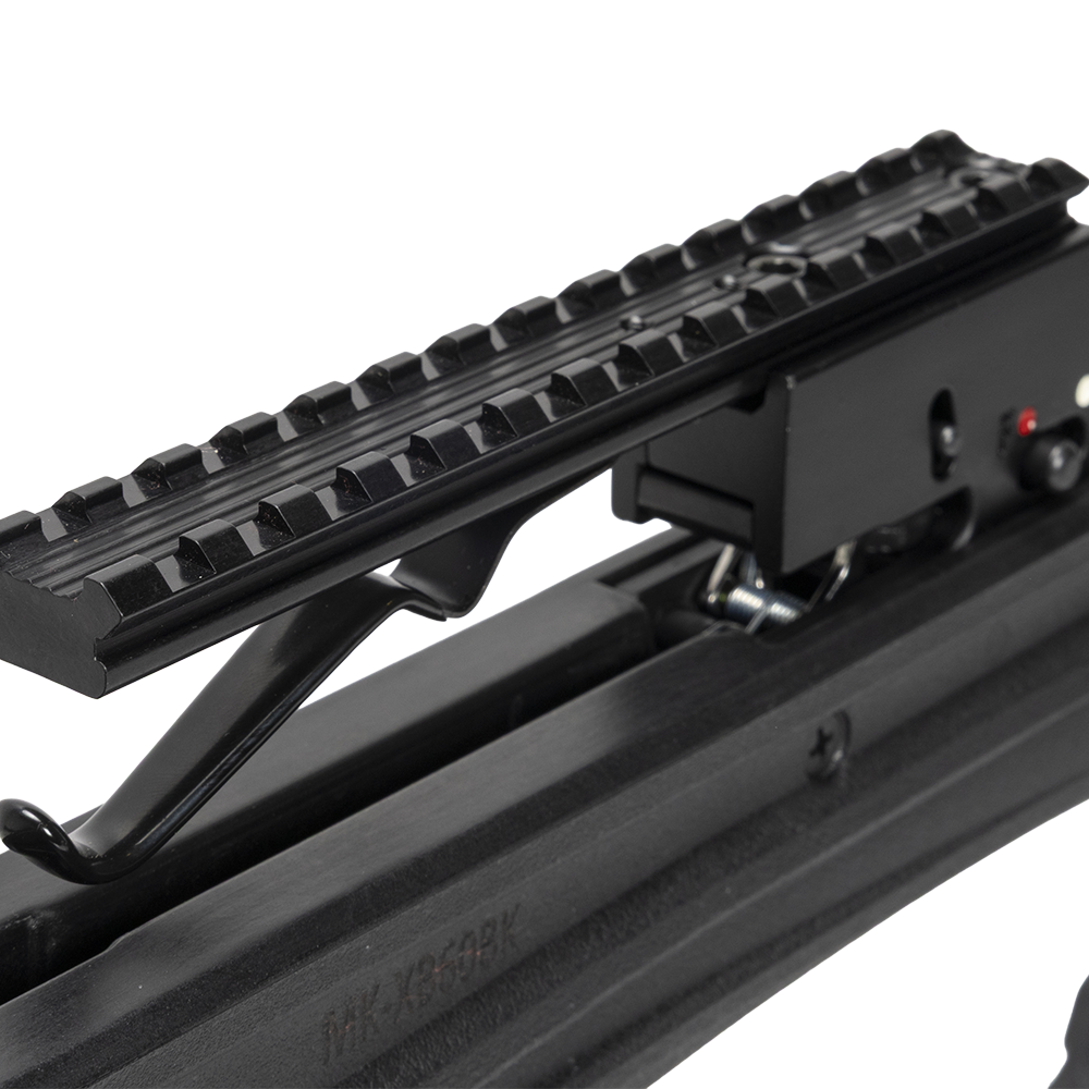 Арбалет блочный Man Kung XB60, блочный, black, кивер, 4 шт. стрелы, прицел, крепеж, воск, натяжитель. Фото №11