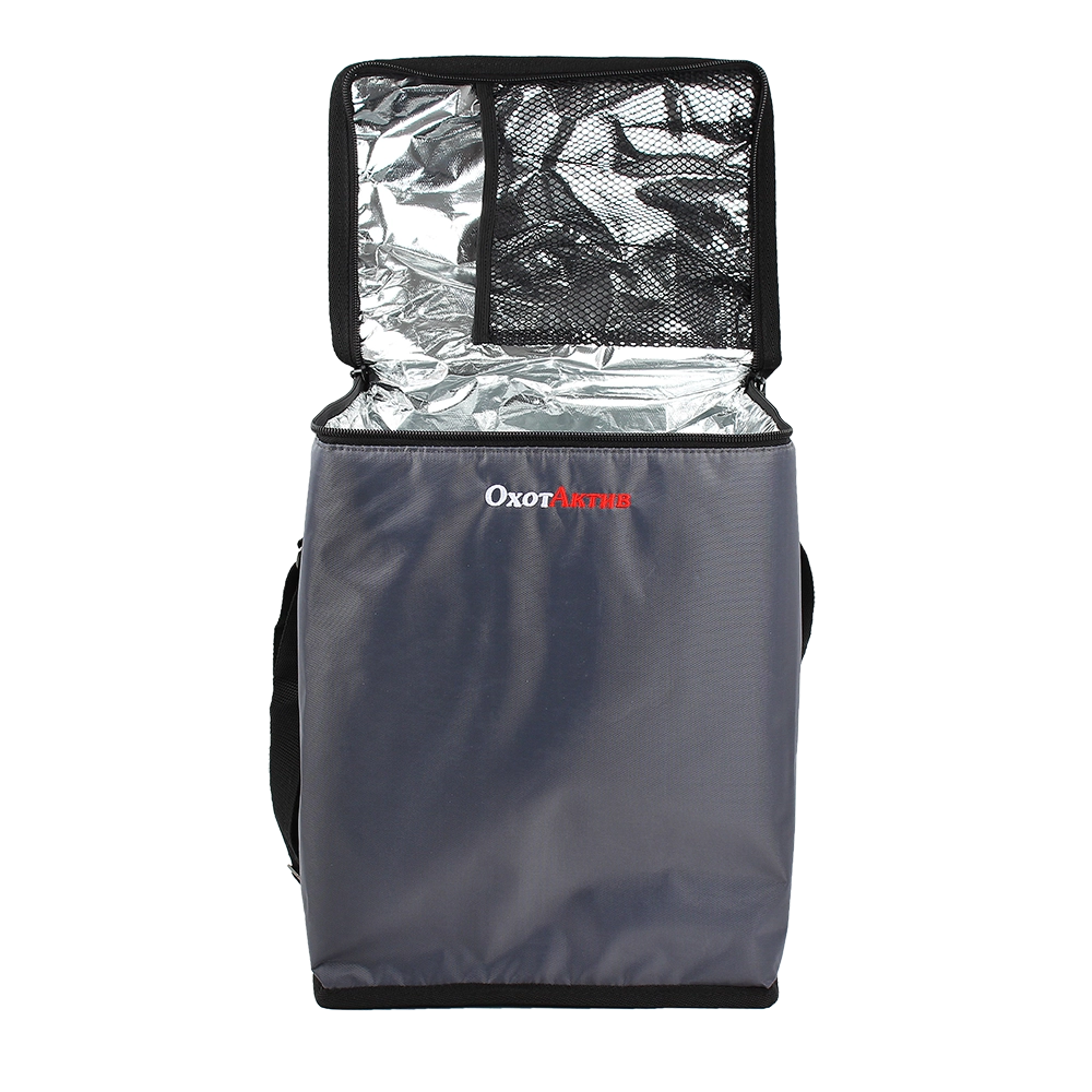 Изотермическая сумка-холодильник «ОхотАктив», серый (17 л). Фото №5 Изотермическая сумка-холодильник «ОхотАктив», серый (17 л). Фото №5