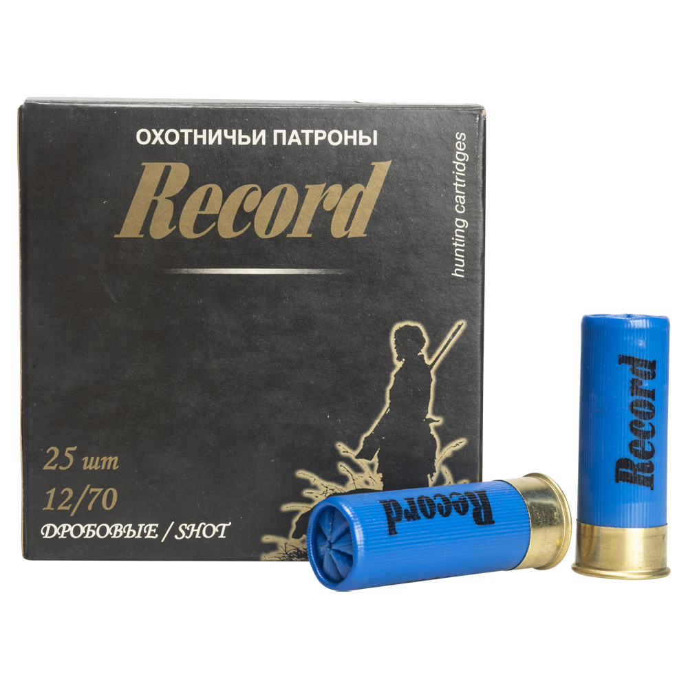 Патрон "Рекорд - БИО" 12/70 №5 32 гр. (пачка 25 шт, короб., 250). Фото №1 Патрон "Рекорд - БИО" 12/70 №5 32 гр. (пачка 25 шт, короб., 250). Фото №1