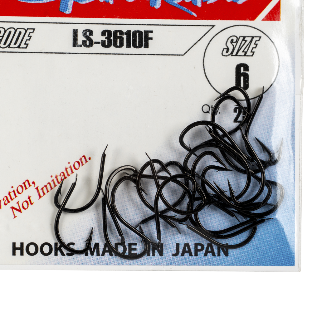Крючок Gamakatsu Hook LS-3610F Black №06. Фото №2