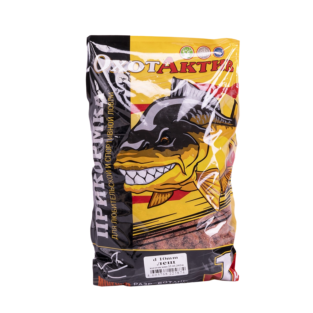 Гранулы «ОхотАктив» 10мм, Лещ (1кг) Classic. Фото №1 Гранулы «ОхотАктив» 10мм, Лещ (1кг) Classic. Фото №1