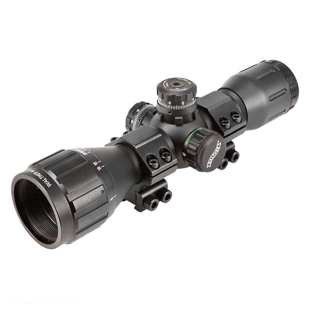 Прицел оптический Walther 4х32 MINI DC (красная зеленая подсветка, малый). Фото №1