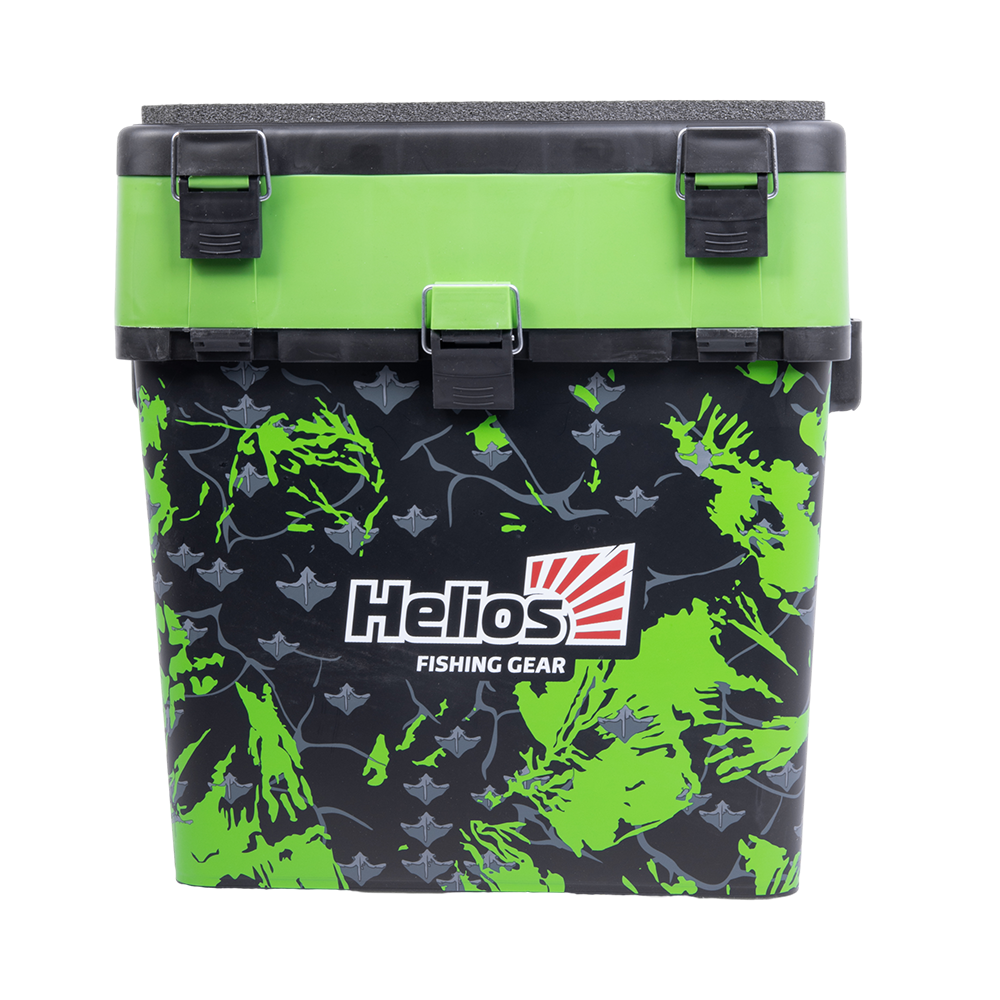 Ящик рыболовный зимний SHARK салатовый (HS-IB-19-SHG) Helios. Фото №2 Ящик рыболовный зимний SHARK салатовый (HS-IB-19-SHG) Helios. Фото №2