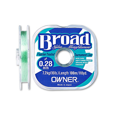 Леска Owner Broad 100м 0,14мм. Фото №1 Леска Owner Broad 100м 0,14мм. Фото №1