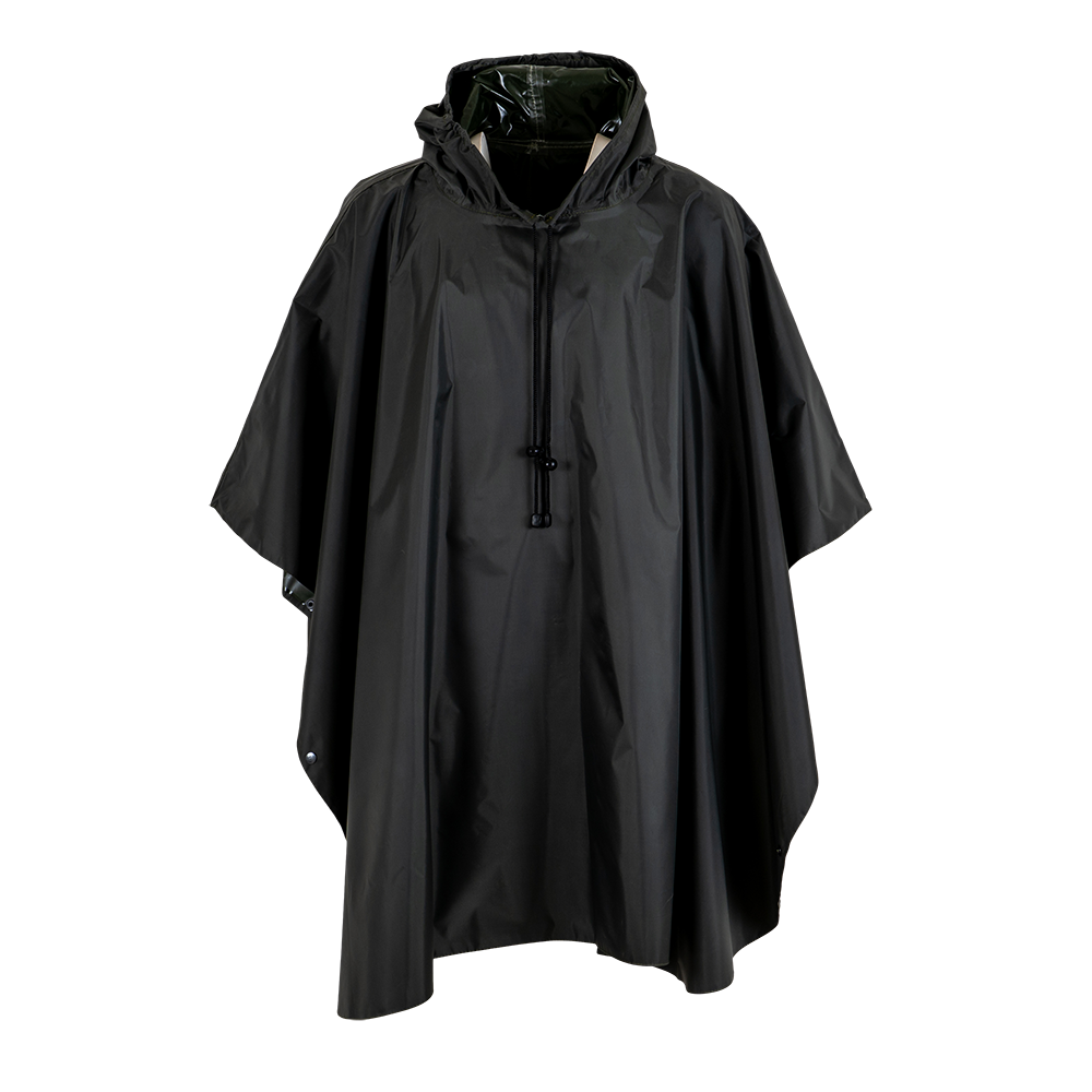 Дождевик Пончо (таффета с пвх покрытием застежка кнопки + мешок) Хаки. Фото №1 Дождевик Пончо (таффета с пвх покрытием застежка кнопки + мешок) Хаки. Фото №1