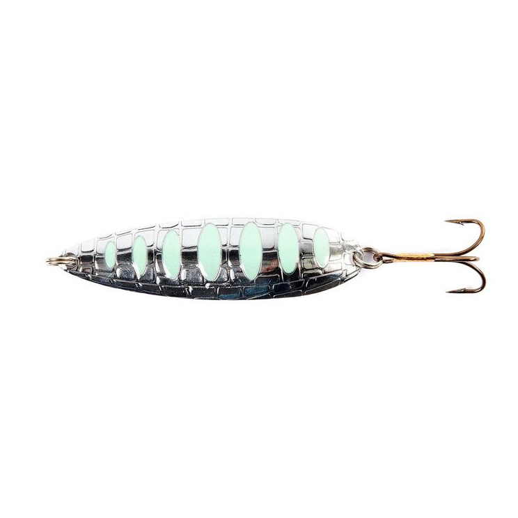 Блесна колеблющаяся Lucky John Croco Spoon 67мм, 18гр, цвет (003). Фото №1