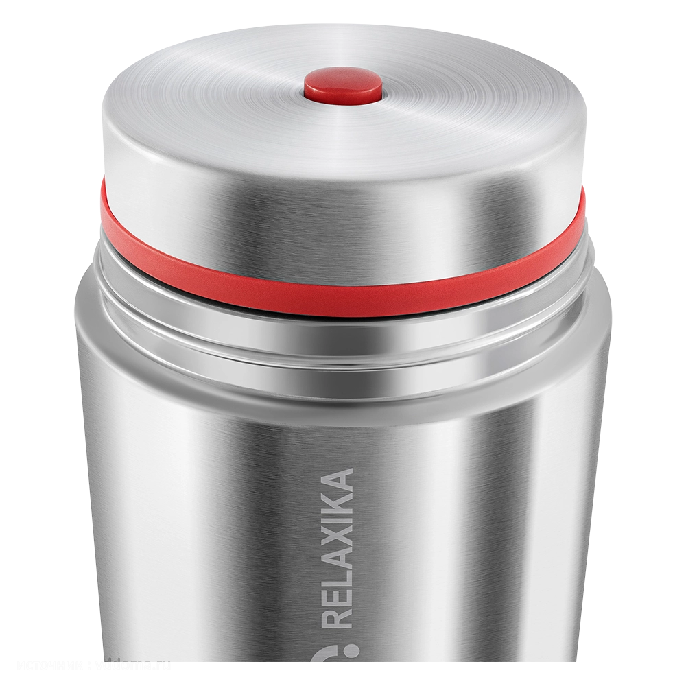 Термос Relaxika 301 для еды в термочехле, стальной (0,5л). Фото №4