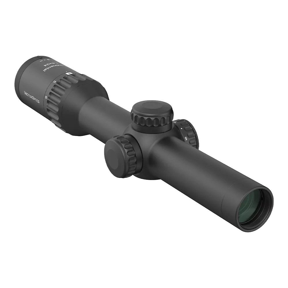 Прицел оптический Continental 1-6x24 , сетка German 4 fiber, 30 мм, азот,подсветка точки красным. Фото №2