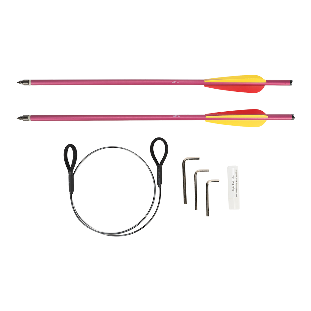 Арбалет рекурсивный Man Kung MK-XB21 (черный,4 стрелы,кивер,воск,стрингер,натяжитель,прицел,ремень). Фото №7