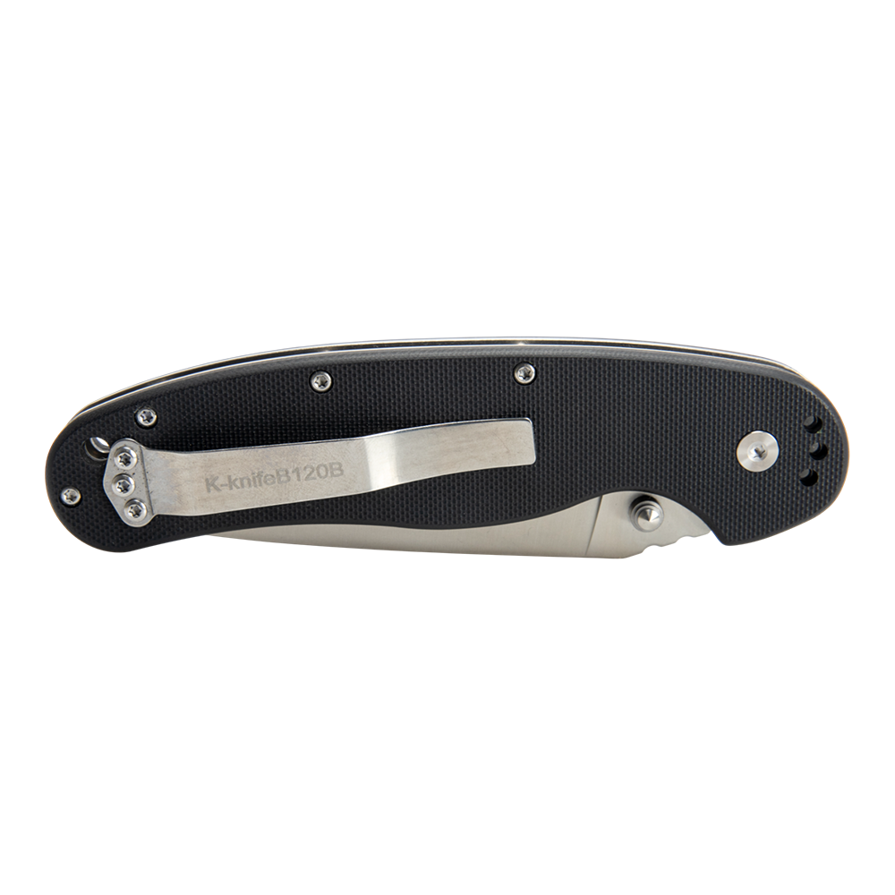 Нож складной Kranch B-120B, клинок AUS8, рукоять G10 black. Фото №2
