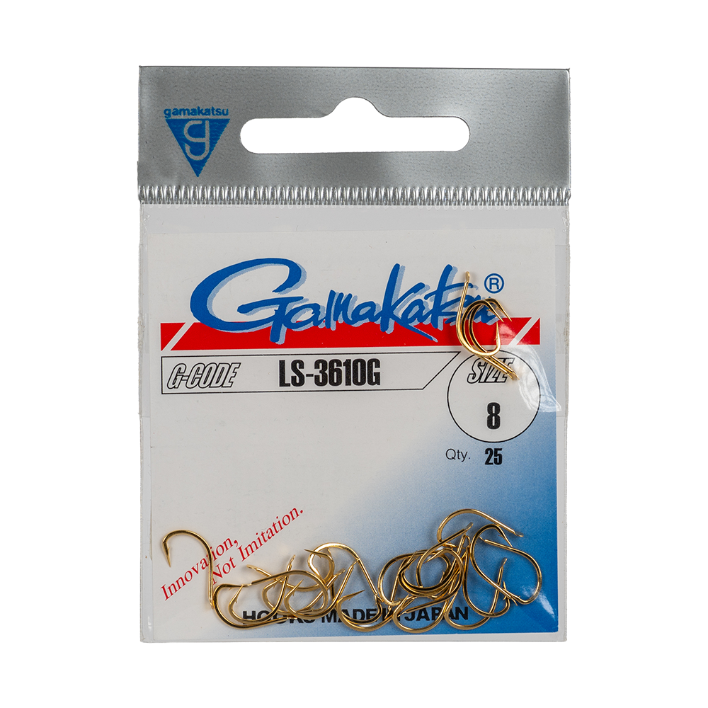 Крючок Gamakatsu Hook LS-3610G Gold №08. Фото №1 Крючок Gamakatsu Hook LS-3610G Gold №08. Фото №1
