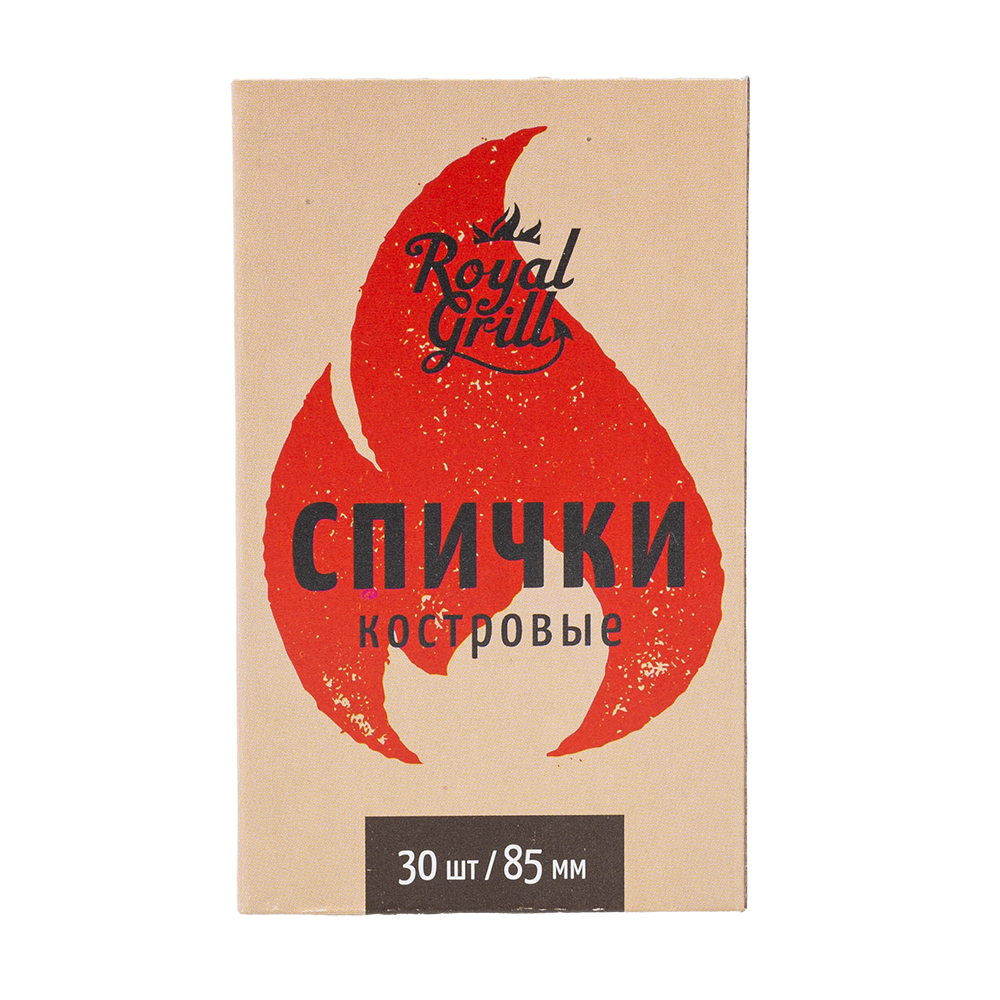 Спички ROYALGRILL "Костровые" 85мм/30шт. Фото №1