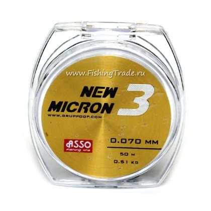 Леска Asso New Micron 3 0,173мм 50м. Фото №2 Леска Asso New Micron 3 0,173мм 50м. Фото №2