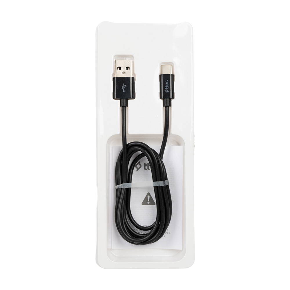 Кабель TTEC Type-C Черная оплетка 1,2м. Фото №2