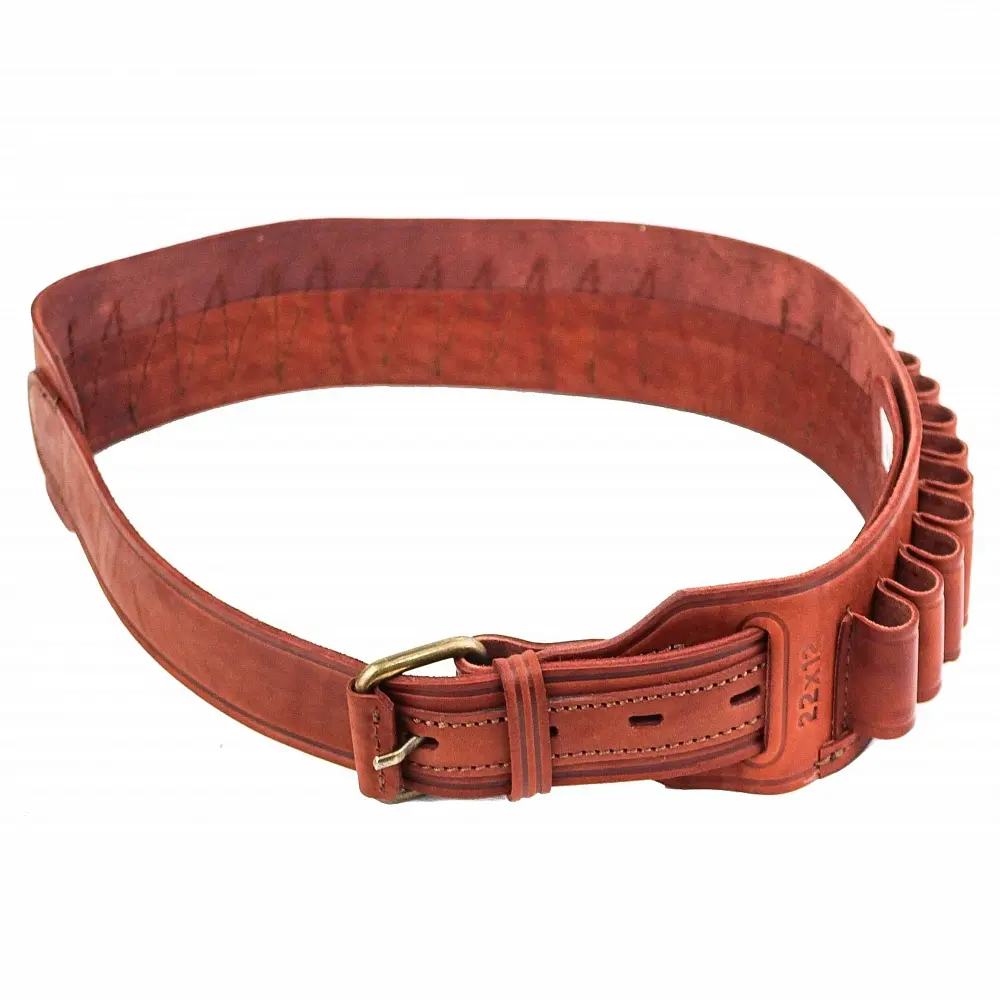 Патронташ открытый 12 к. (кожа, коричневый) (Хольстер). Фото №2