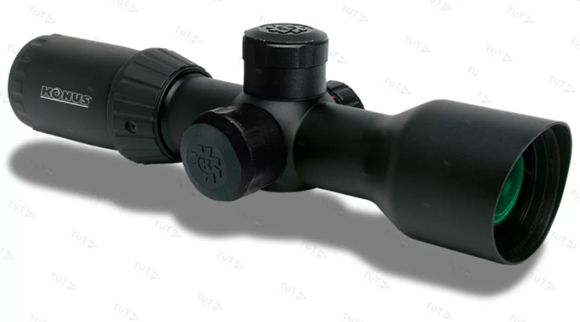 Прицел Konuspro T-30 3-12x44, 30мм, сетка 550-ballistic, подсв. точки красная/голубая, клики 1/4 МОА. Фото №1 Прицел Konuspro T-30 3-12x44, 30мм, сетка 550-ballistic, подсв. точки красная/голубая, клики 1/4 МОА. Фото №1