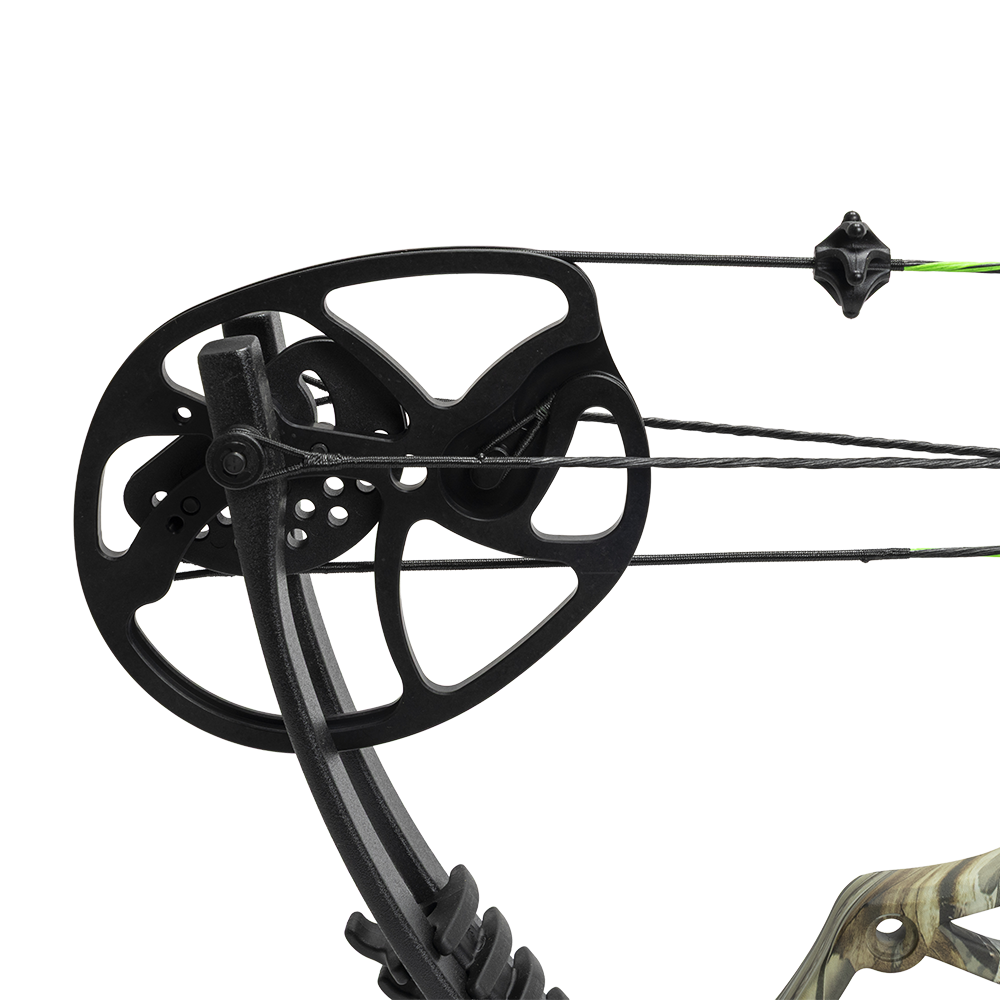 Лук Man Kung CBA5 Thorns, блочный, forest camo, 30-60 lbs, прицел, пипсайт, полка, релиз, стабилизатор. Фото №6
