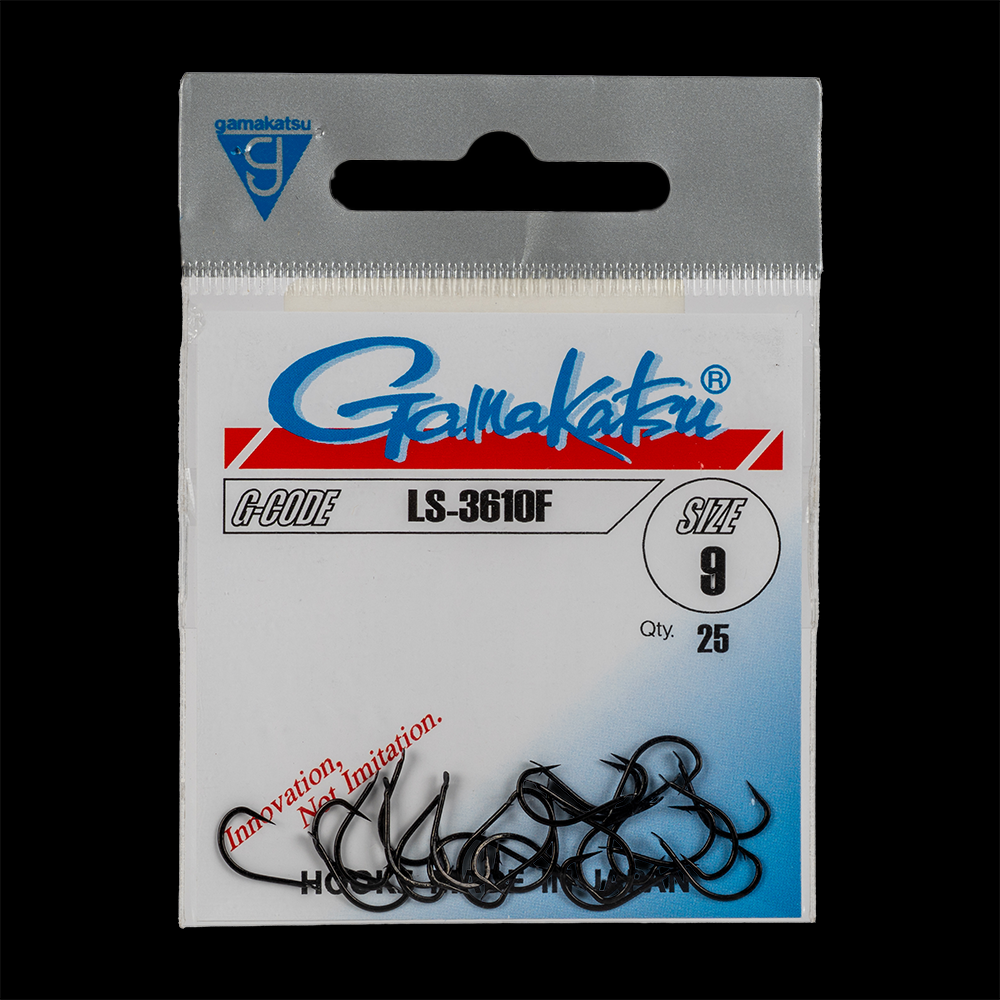 Крючок Gamakatsu Hook LS-3610F Black №09. Фото №1 Крючок Gamakatsu Hook LS-3610F Black №09. Фото №1