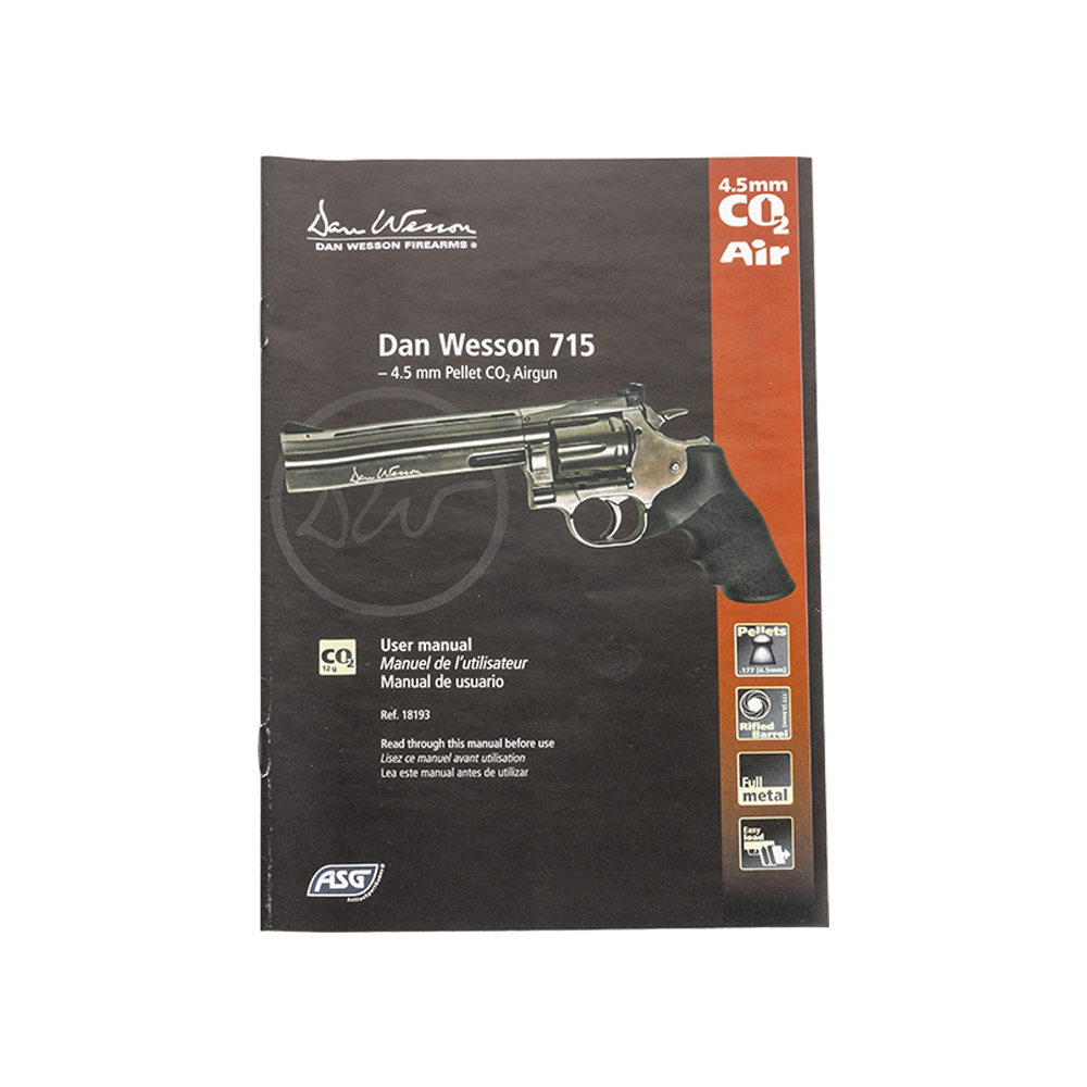 Револьвер пневматический ASG Dan Wesson 715 6", калибр 4,5 мм. Фото №7