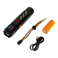 Изображение товара: Фонарь ручной (аккум.26650, индикатор заряда, Type-C, PowerBank, стеклобой)