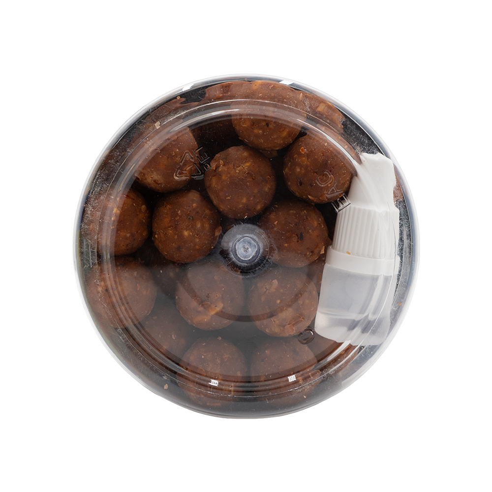 Бойлы вареные GBS baits & Fadeev hard series "Hot Spices" 20мм. Фото №3