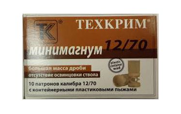 Патрон Техкрим 12/70 Минимагнум № 5 (в упаковке 10 шт) (в коробке 240 шт.). Фото №2