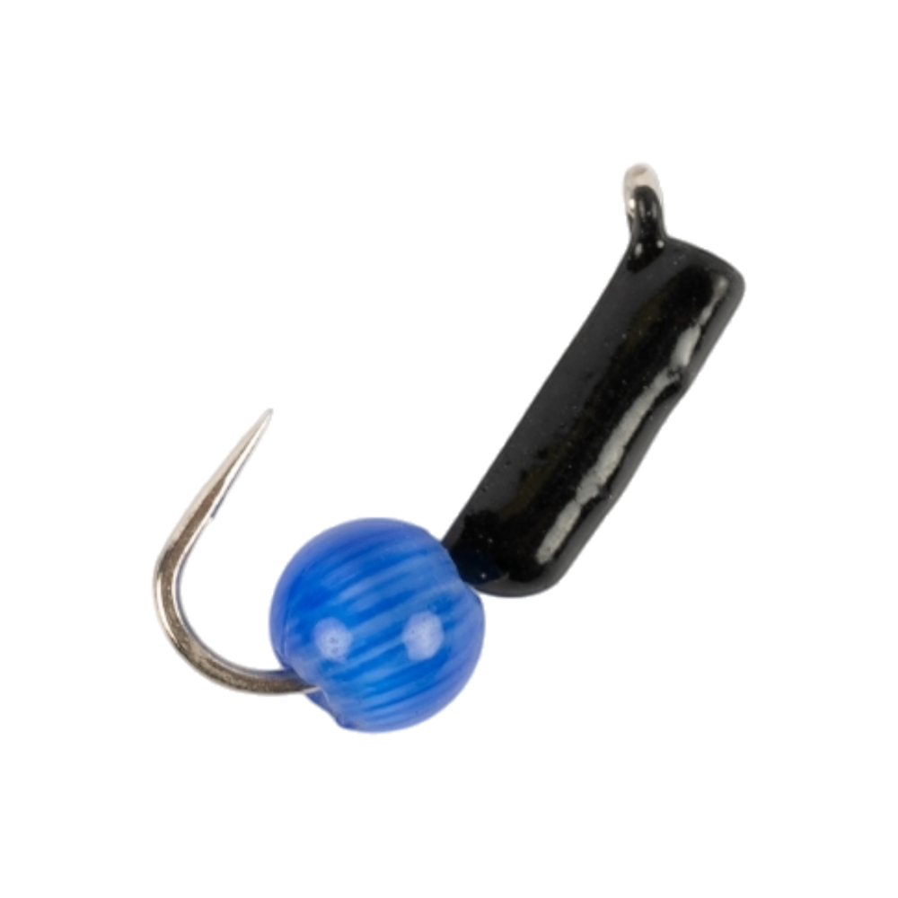 Мормышка вольфрамовая Trye Weight черная "Гвоздешарик" d1,5мм кошачий глаз, синий (10шт). Фото №2 Мормышка вольфрамовая Trye Weight черная "Гвоздешарик" d1,5мм кошачий глаз, синий (10шт). Фото №2
