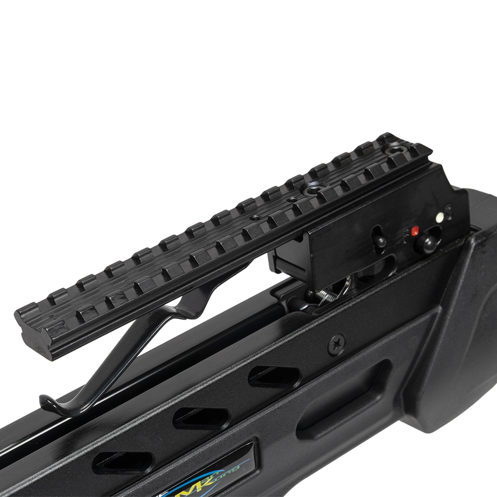 Арбалет блочный Mun Kung XB56, black, 4 стрелы, воск, прицел 4х32, ремень, кивер, натяжитель. Фото №12