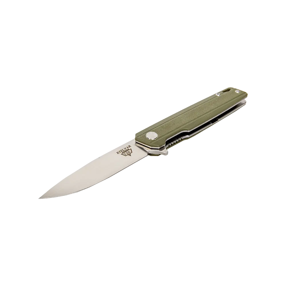 Нож складной Кизляр Чила, клинок D2, рукоять G10, зеленый. Фото №1 Нож складной Кизляр Чила, клинок D2, рукоять G10, зеленый. Фото №1