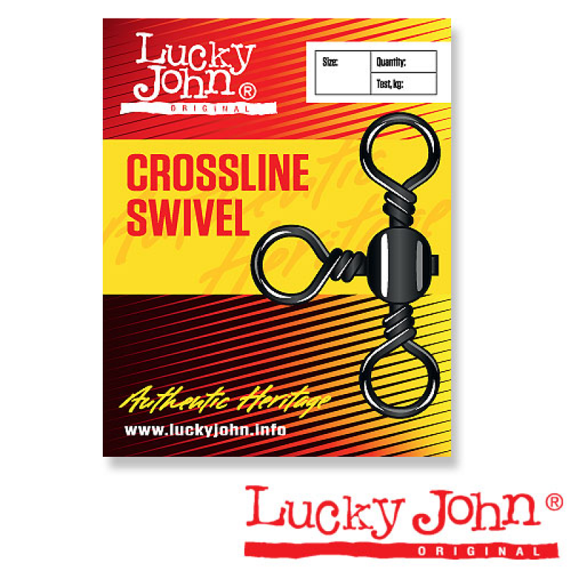 Вертлюжок тройной Lucky John Crosline Swivel №004. Фото №2 Вертлюжок тройной Lucky John Crosline Swivel №004. Фото №2
