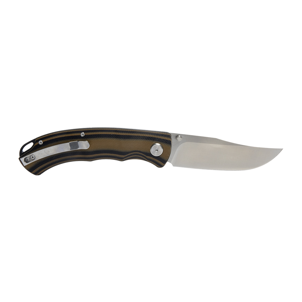 Нож складной МС "Таежник" сталь AUS-10, рукоять G10 (черно-коричневая). Фото №3