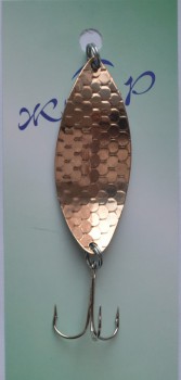 Блесна ЖОР Меша 40мм, 8гр, цвет (нейзильбер/нейзильбер №1) тройник. Фото №1