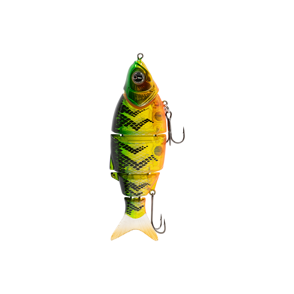 Воблер IZUMI 5 section white fich 105 (FLOATING) вес 21 гр, заглубление (0м-0,2м), цвет 11/27. Фото №4