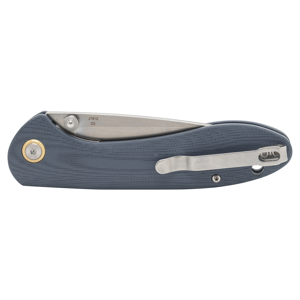 Нож складной CJRB Feldspar, рукоять серая G10, клинок D2. Фото №4