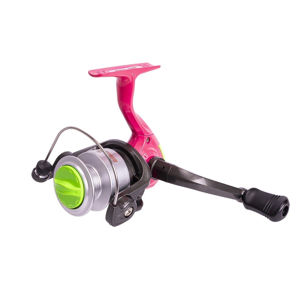 Катушка безынерционная River Band Sunny 2000 розовая. Фото №1