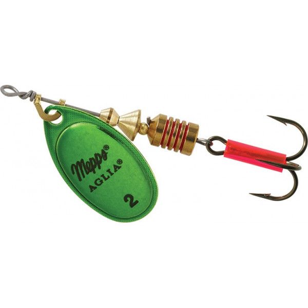 Блесна вращающаяся Mepps AGLIA PLATINUM, 2, Green/Gold. Фото №2