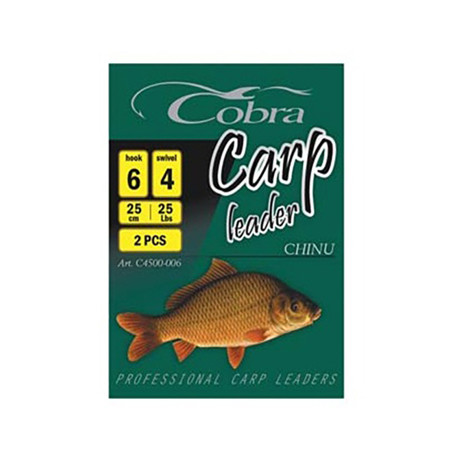Крючки Cobra CARP KOI с повод. размер 004 2шт.. Фото №2
