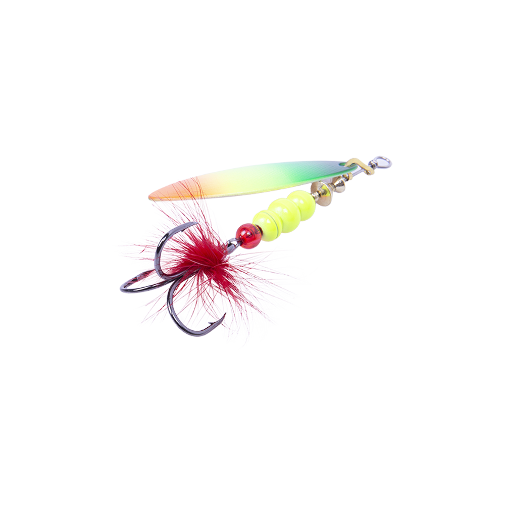 Блесна вращающаяся MADFISH Aglia Long №3, 11,5гр, цвет (Rainbow). Фото №3