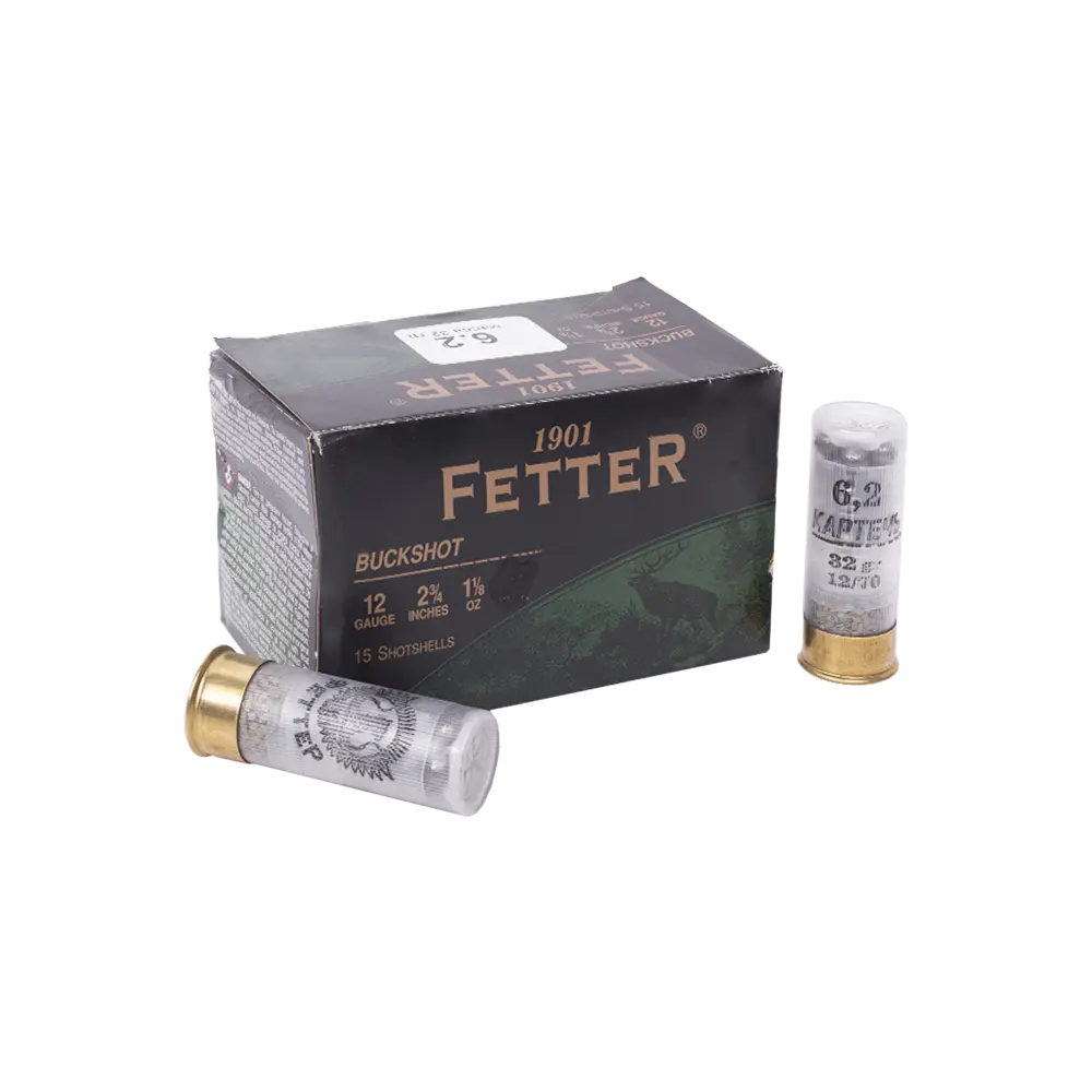 Патрон ФЕТТЕР 12/70 картечь (6,2мм), 32гр. (в пачке 15 шт.) (в коробке 120 шт.). Фото №2 Патрон ФЕТТЕР 12/70 картечь (6,2мм), 32гр. (в пачке 15 шт.) (в коробке 120 шт.). Фото №2