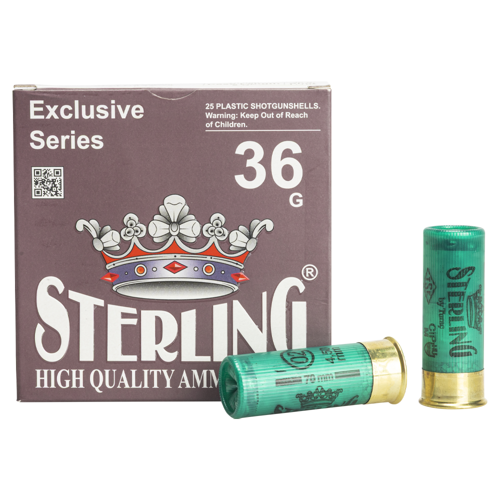 Патрон STERLING 12/70 № 02(00) 36 гр. (пачка 25 шт.). Фото №1