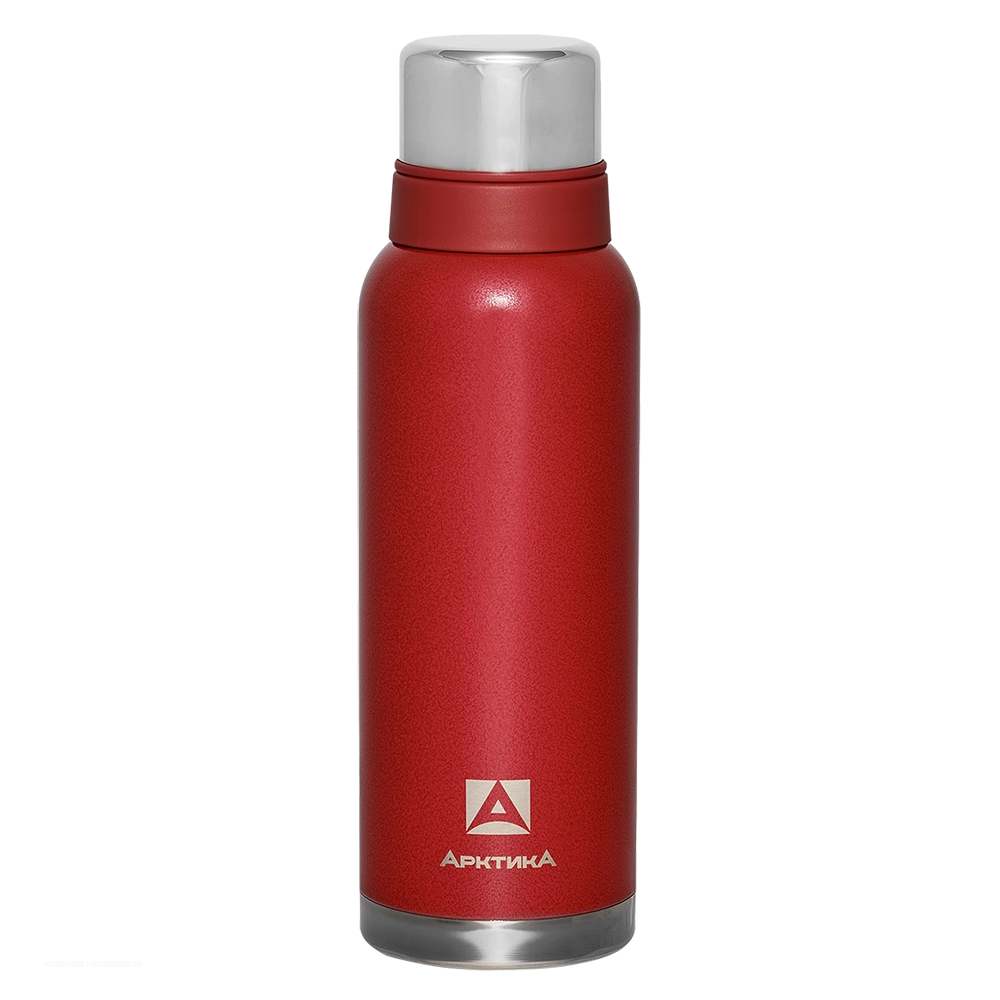Термос бытовой, вакуумный (для напитков), тм "Арктика", 1200 мл, арт. 106-1200(красный). Фото №2