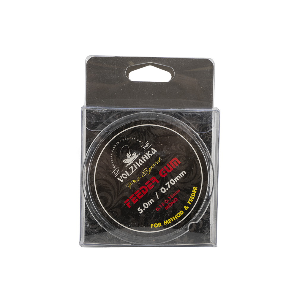 Фидерная резина "Feeder Gum" 0.7мм/5м цвет  прозрачный. Фото №1