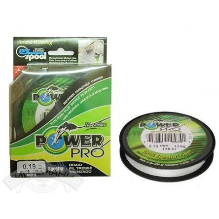 Шнур Power Pro 135м White 0.13. Фото №1
