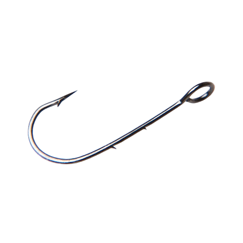 100-1 Крючок с ушком GTR ROUND №2 черный никель (уп.-10х10шт.). Фото №1