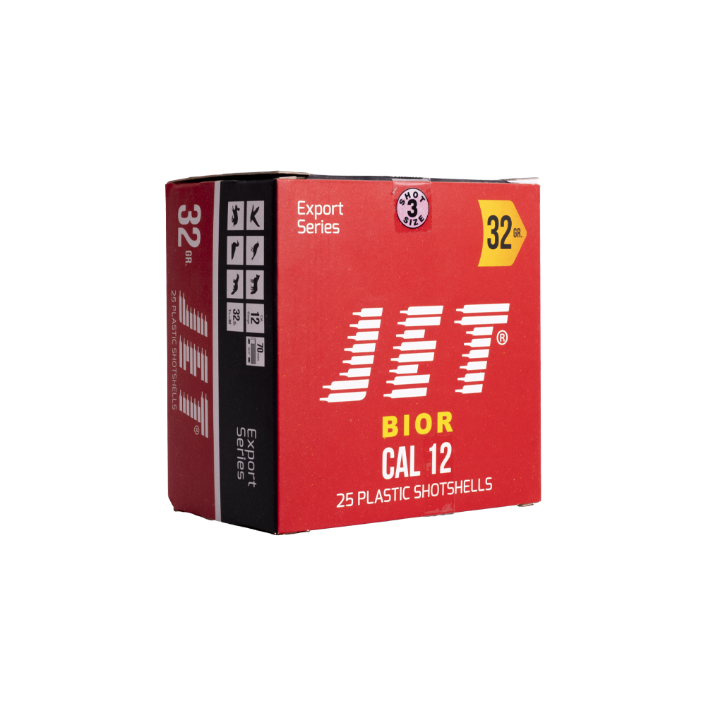 Патрон JET 12/70 Bior № 3 32гр (в пачке 25шт/короб.250шт). Фото №1