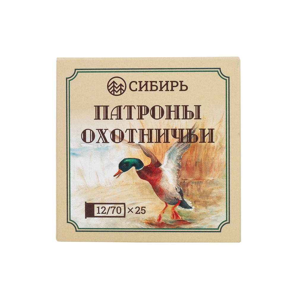 Патрон СИБИРЬ 12/70 охотничий дробовой 32г б/к №7 (в пачке 25 шт) (в коробке 250шт). Фото №5