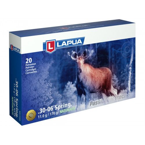 Патрон нарезной LAPUA калибр 30-06 SPRG Naturalis LR 11,0 гр. 170 grn. (в пачке 20 шт.). Фото №2 Патрон нарезной LAPUA калибр 30-06 SPRG Naturalis LR 11,0 гр. 170 grn. (в пачке 20 шт.). Фото №2