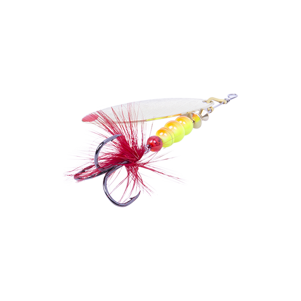 Блесна вращающаяся MADFISH Aglia Long №3, 11,5гр, цвет (Gold-red-dot). Фото №3