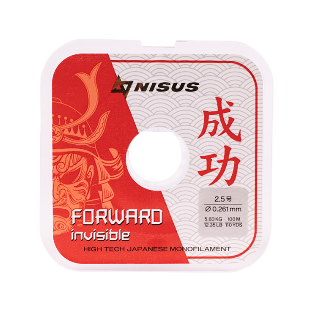 Леска Nisus Forward Invisible 0,261mm/100m Nylon (N-FI-0261-100) . Фото №1